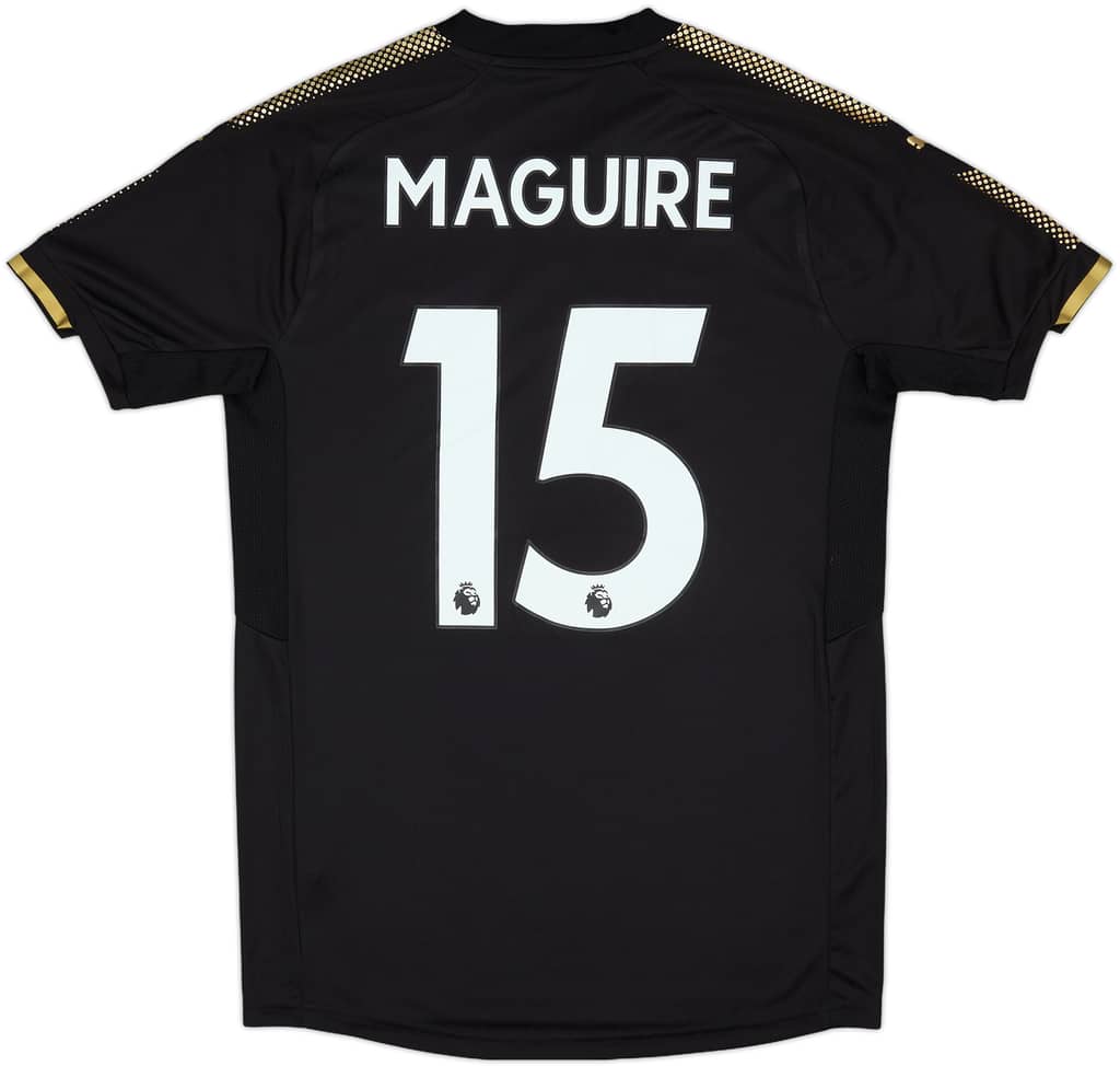 2017-18 Leicester Away Shirt Maguire #15 (S)