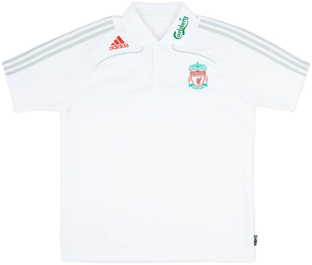 2008-09 Liverpool adidas Polo Shirt - 7/10 - (L)
