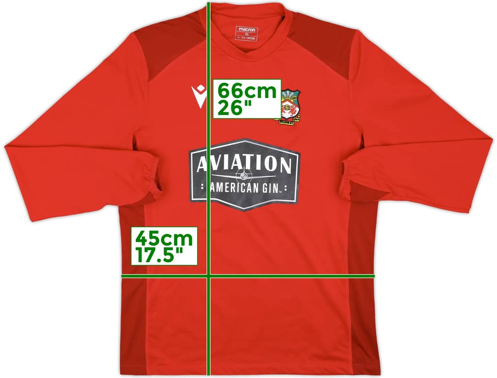 2021-22 Wrexham Macron Training Top - 8/10 - (XL)