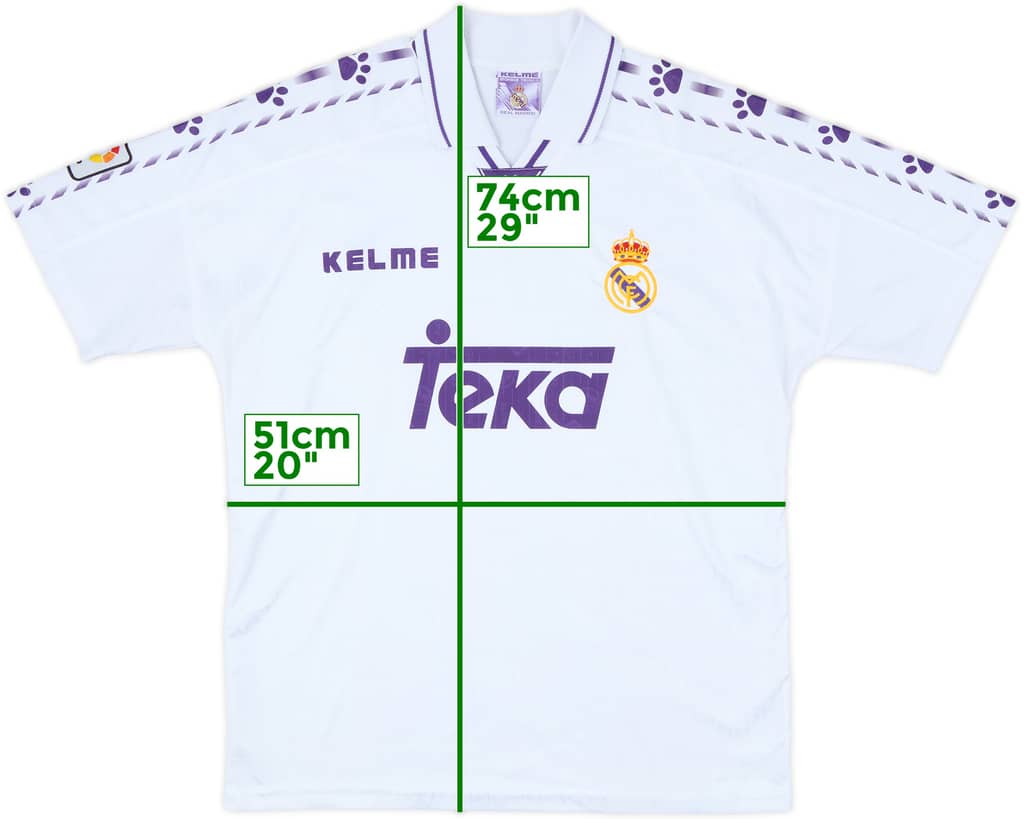1996-97 Real Madrid Home Shirt - 8/10 - (XL)