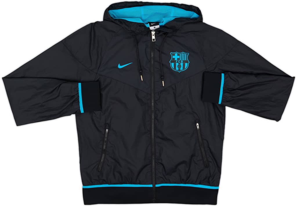 2015-16 Barcelona Nike Hooded Track Jacket - 6/10 - (S)