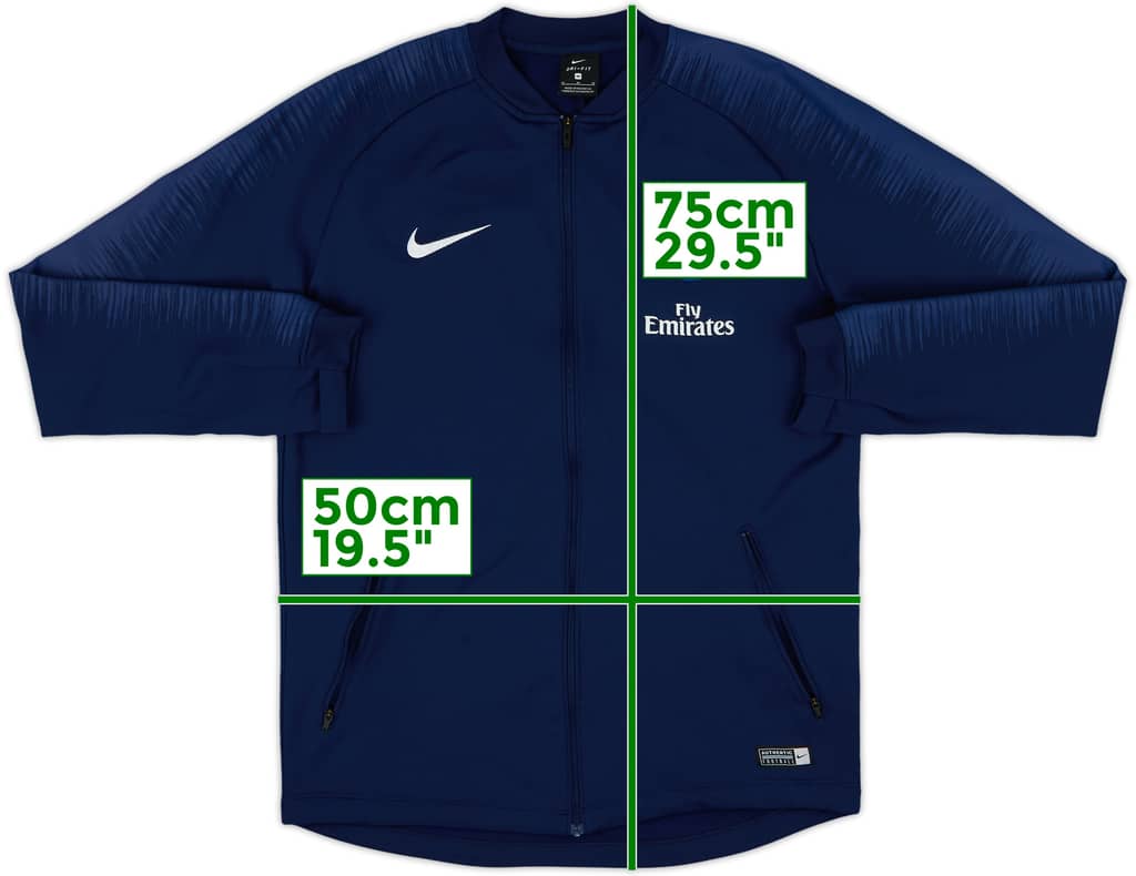 2016-17 Paris Saint-Germain Nike Track Jacket - 8/10 - (M)