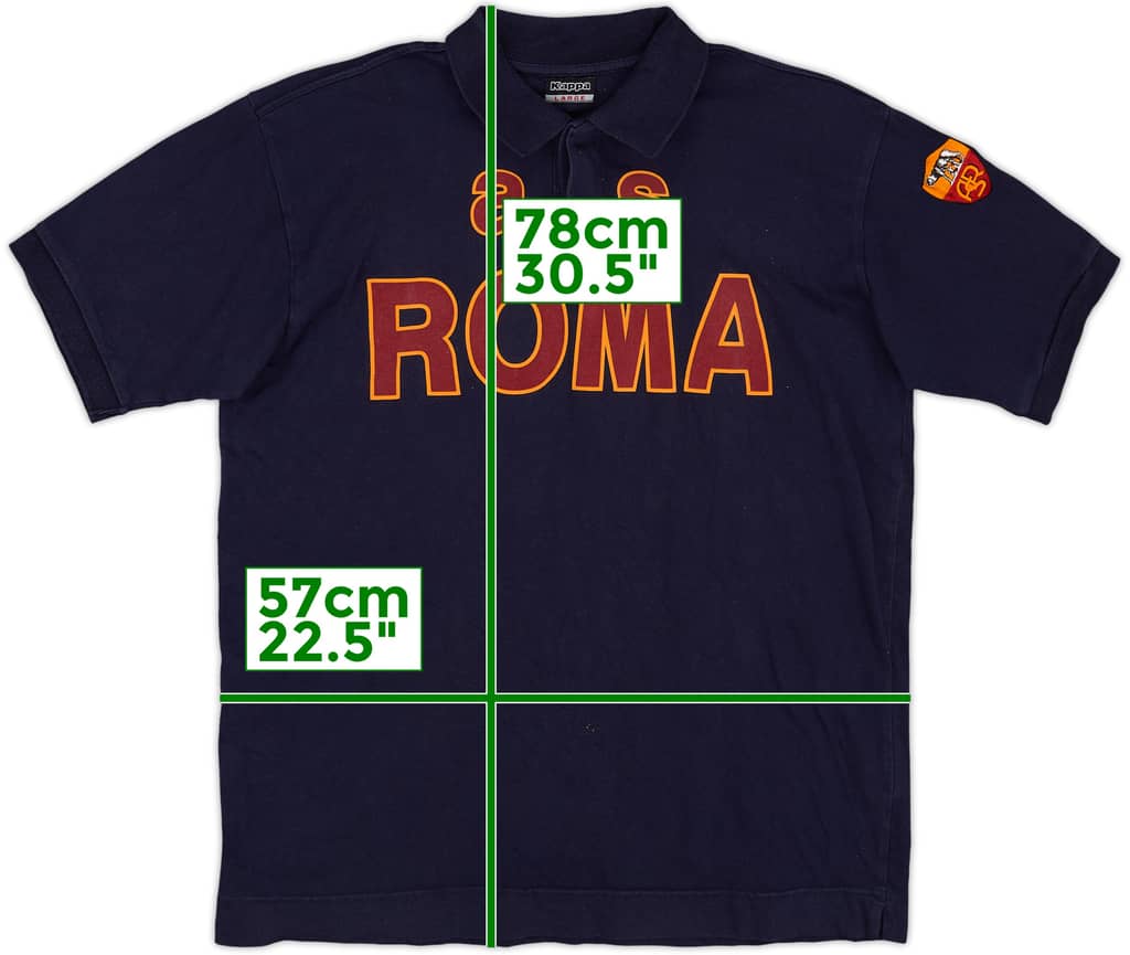 2003-04 Roma Kappa Polo Shirt - 7/10 - (L)