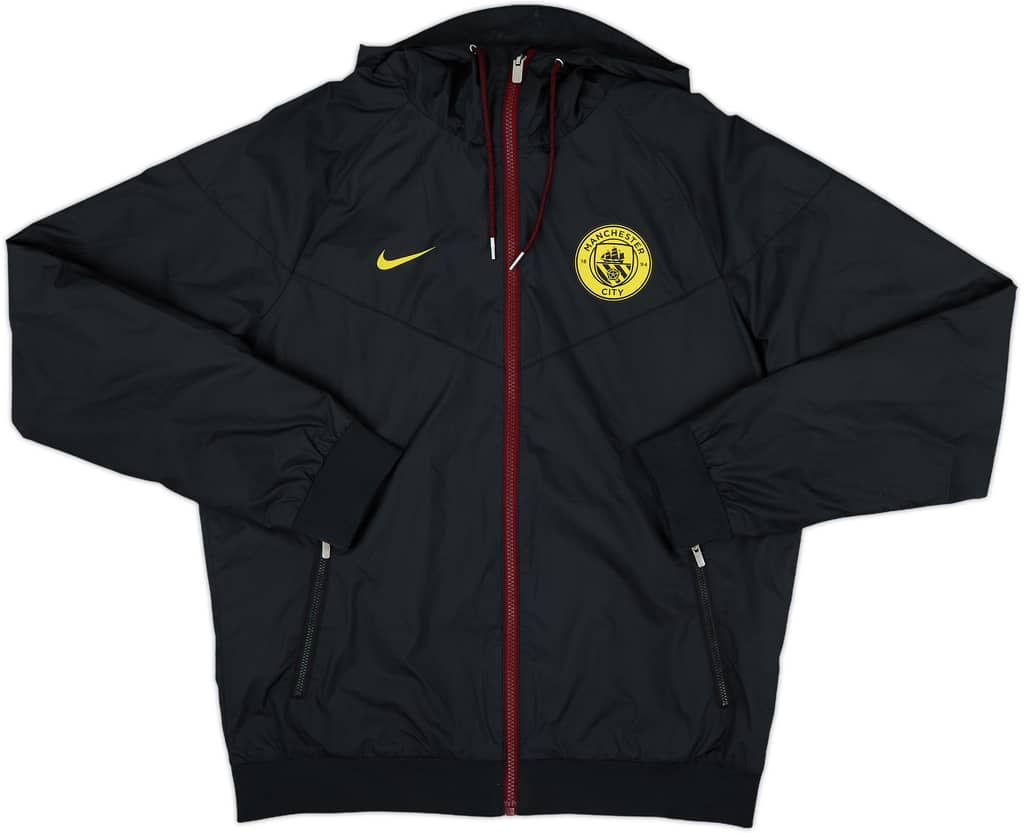 2016-17 Manchester City Nike Hooded Track Jacket - 8/10 - (M)