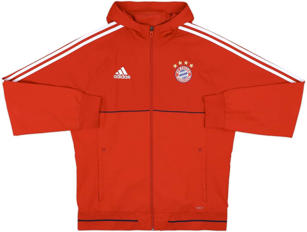 2017-18 Bayern Munich adidas Hooded Track Jacket - 9/10 - (L)