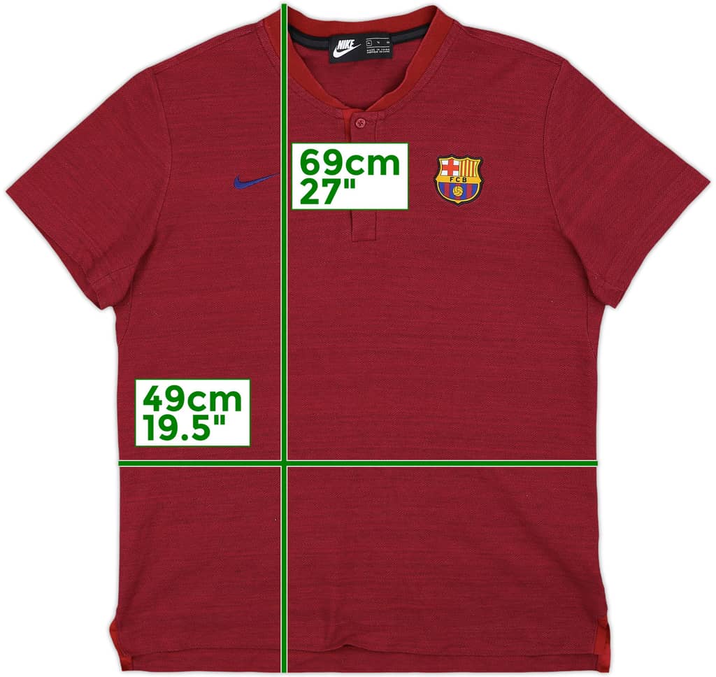 2018-19 Barcelona Nike Polo Shirt - 9/10 - (XL)