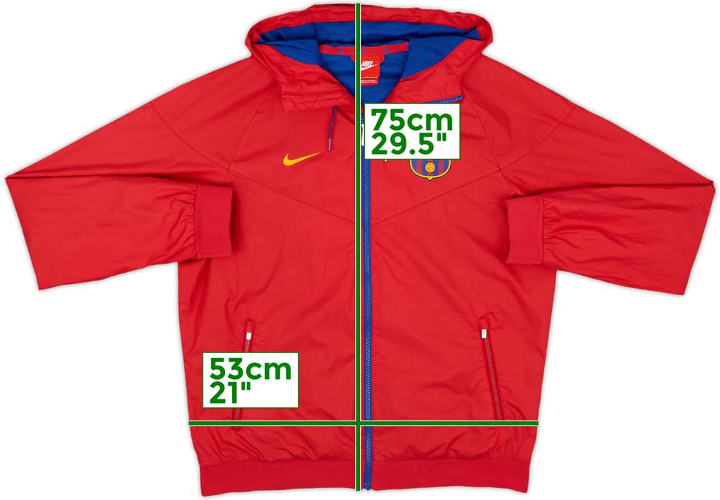 2016-17 Barcelona Nike Hooded Track Jacket - 8/10 - (M)