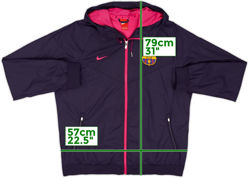 2016-17 Barcelona Nike Hooded Track Jacket - 6/10 - (L)