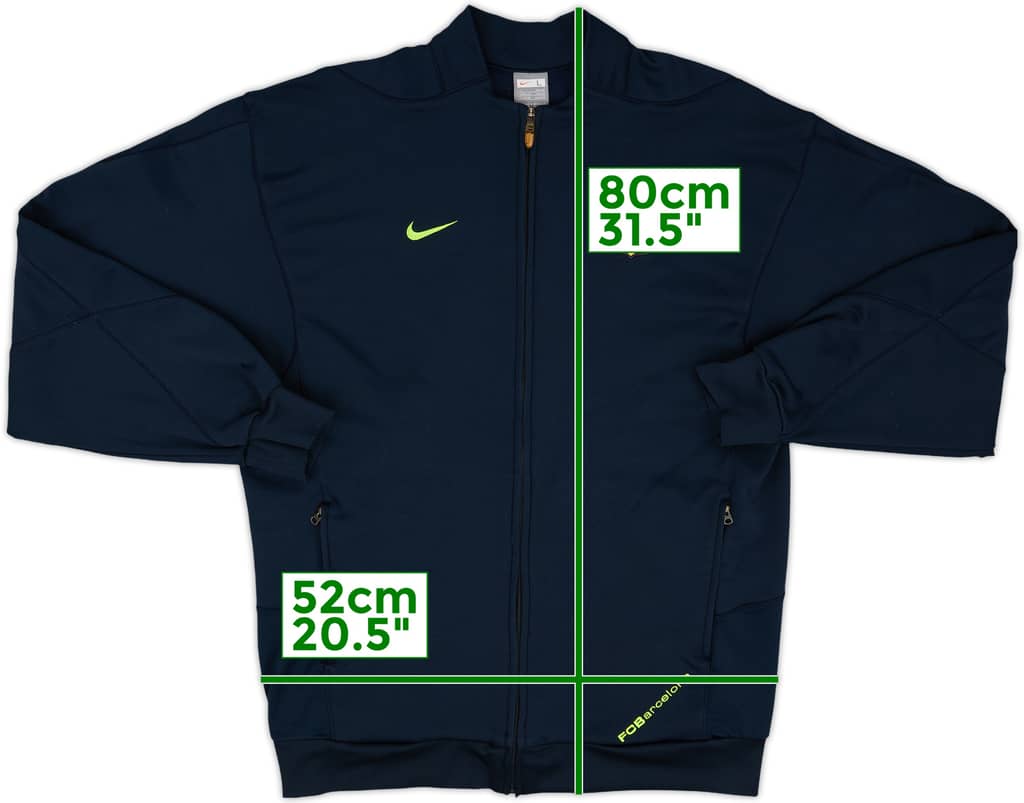 2007-08 Barcelona Nike Track Jacket - 8/10 - (L)