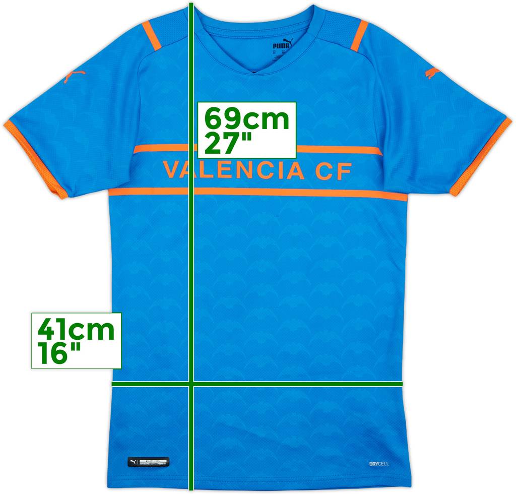 2021-22 Valencia Third Shirt - 8/10 - (XS)