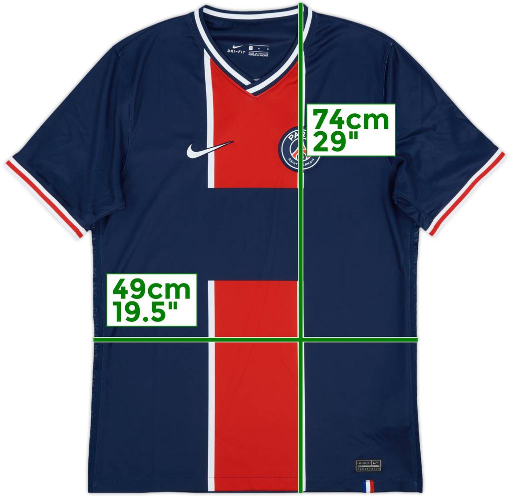 2020-21 Paris Saint-Germain Home Shirt - 8/10 - (M)
