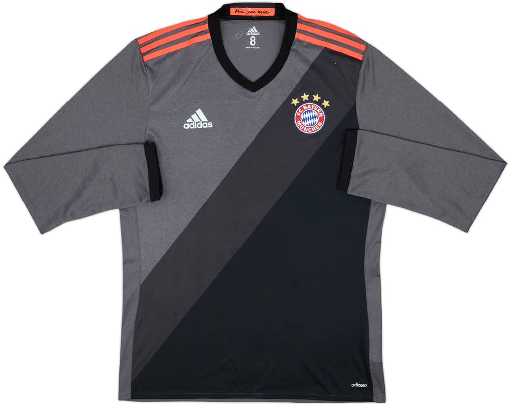 2016-17 Bayern Munich Player Issue Away L/S Shirt - 8/10 - (L)