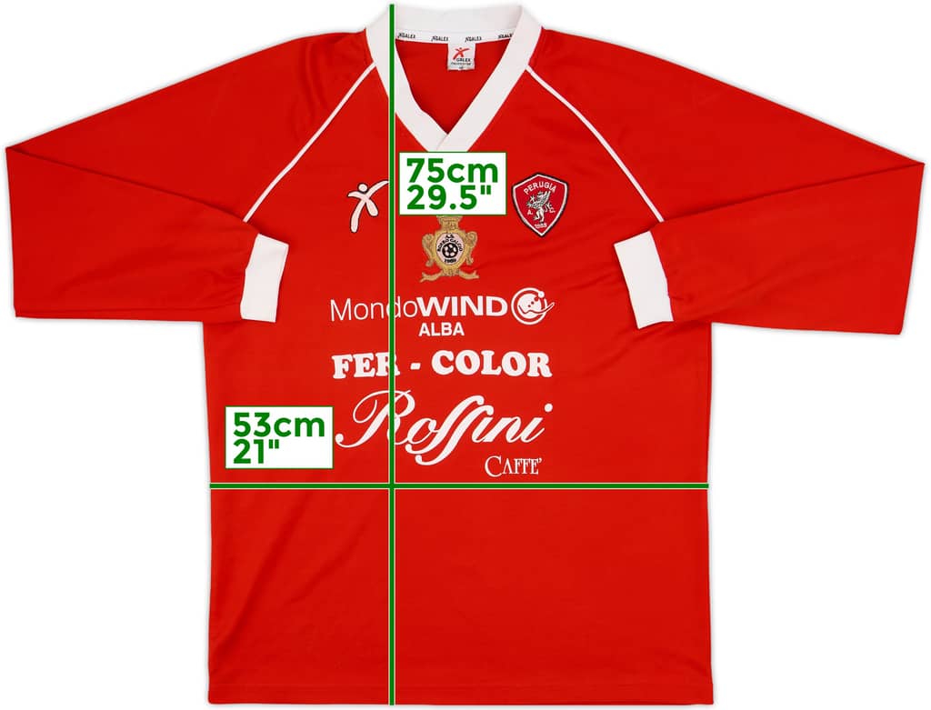 2001-02 Perugia Galex Training L/S Shirt - 9/10 - (M)