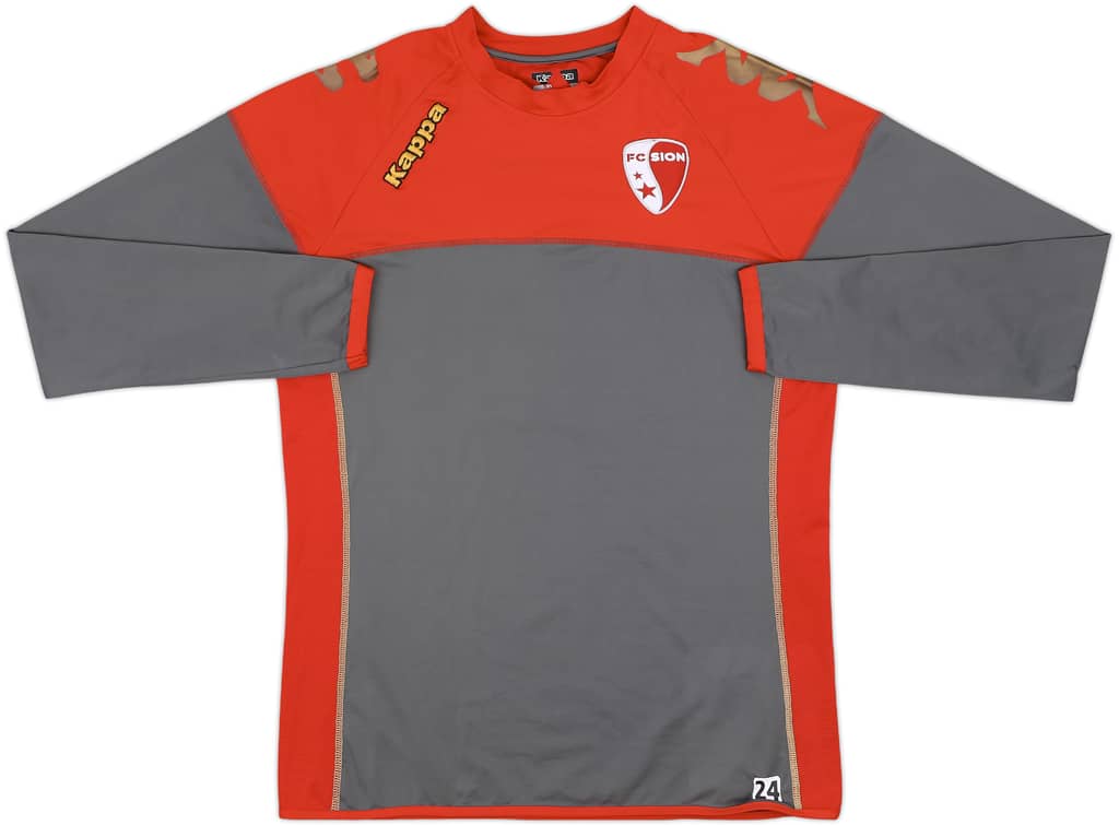 2010-11 FC Sion Player Issue Kappa Training L/S Shirt #24 - 7/10 - (XL)