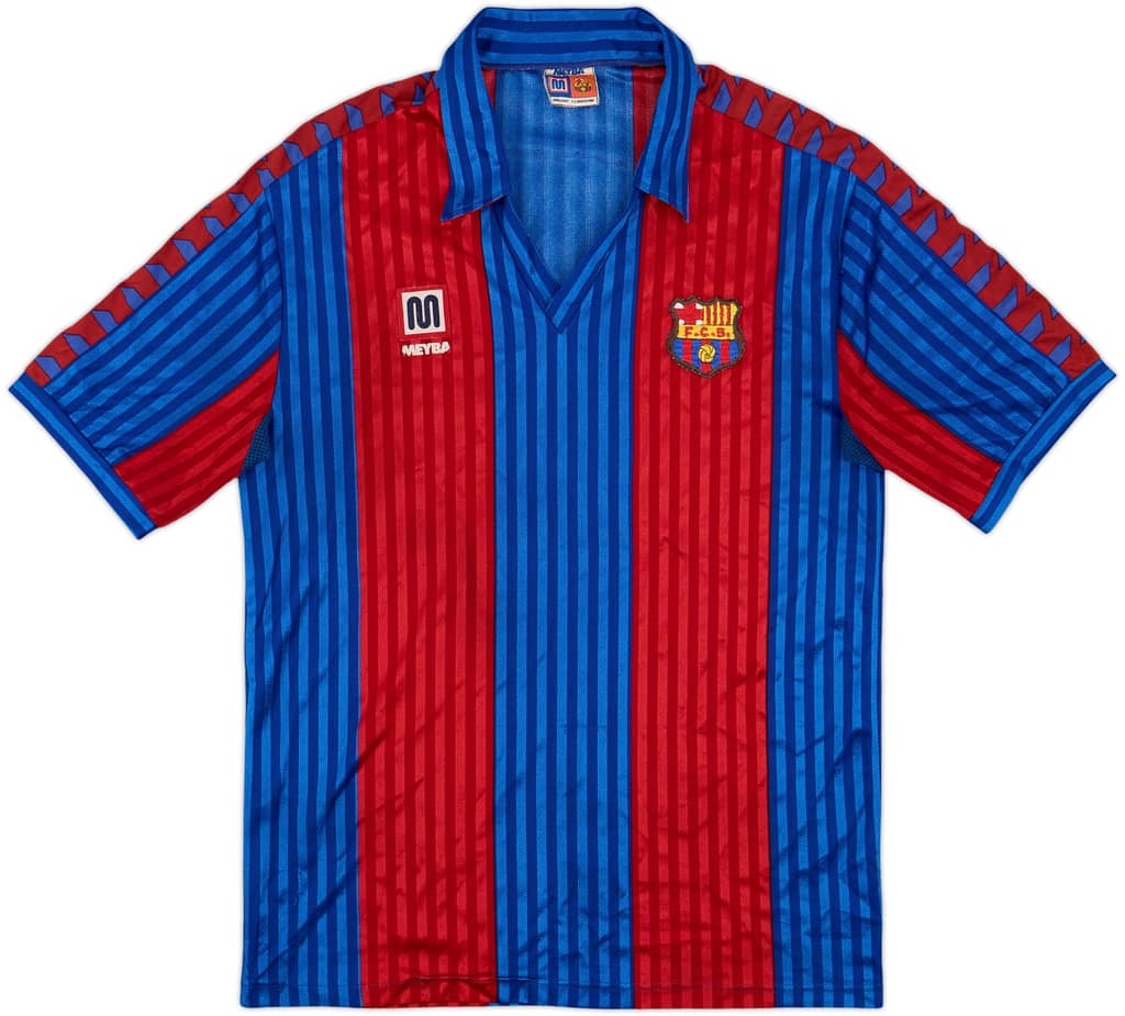 1989-92 Barcelona Home Shirt - 8/10 - (L)
