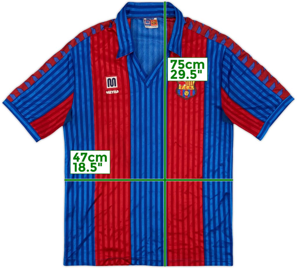 1989-92 Barcelona Home Shirt - 8/10 - (L)