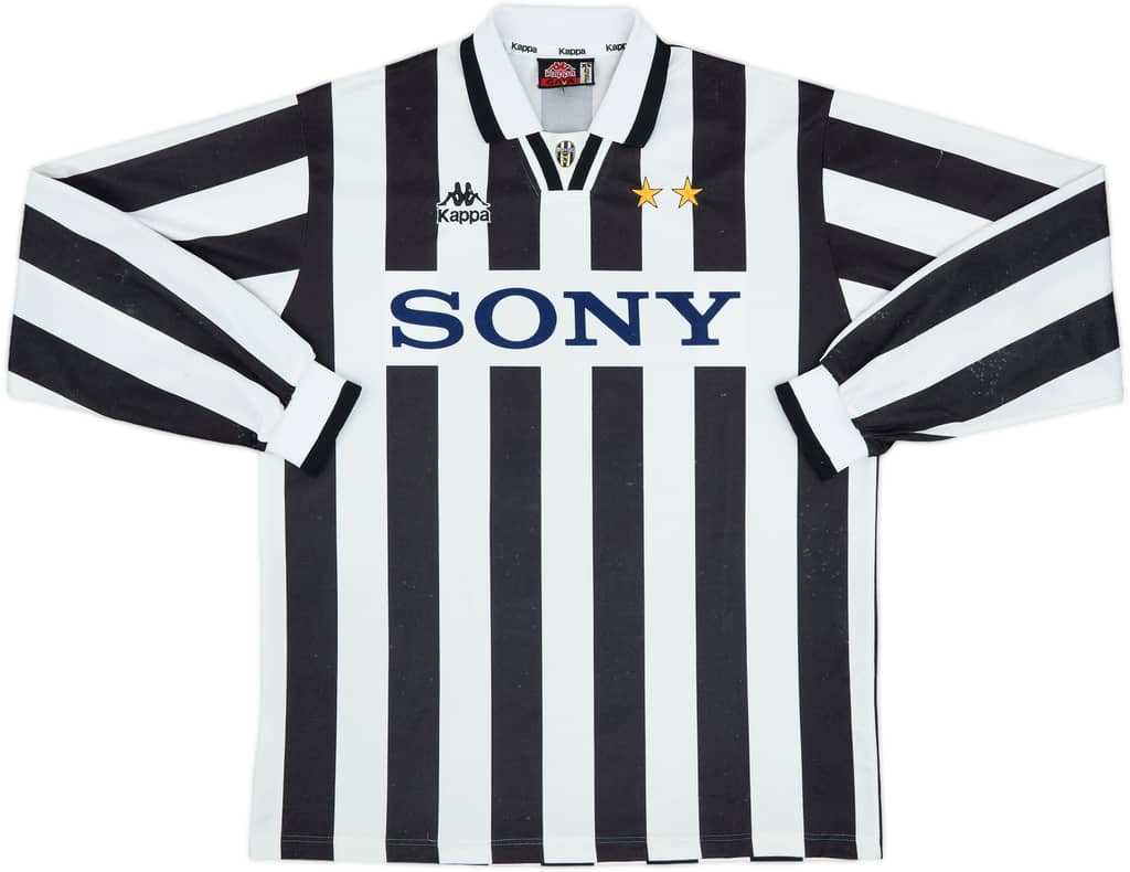 1995-97 Juventus Home L/S Shirt - 8/10 - (XL)