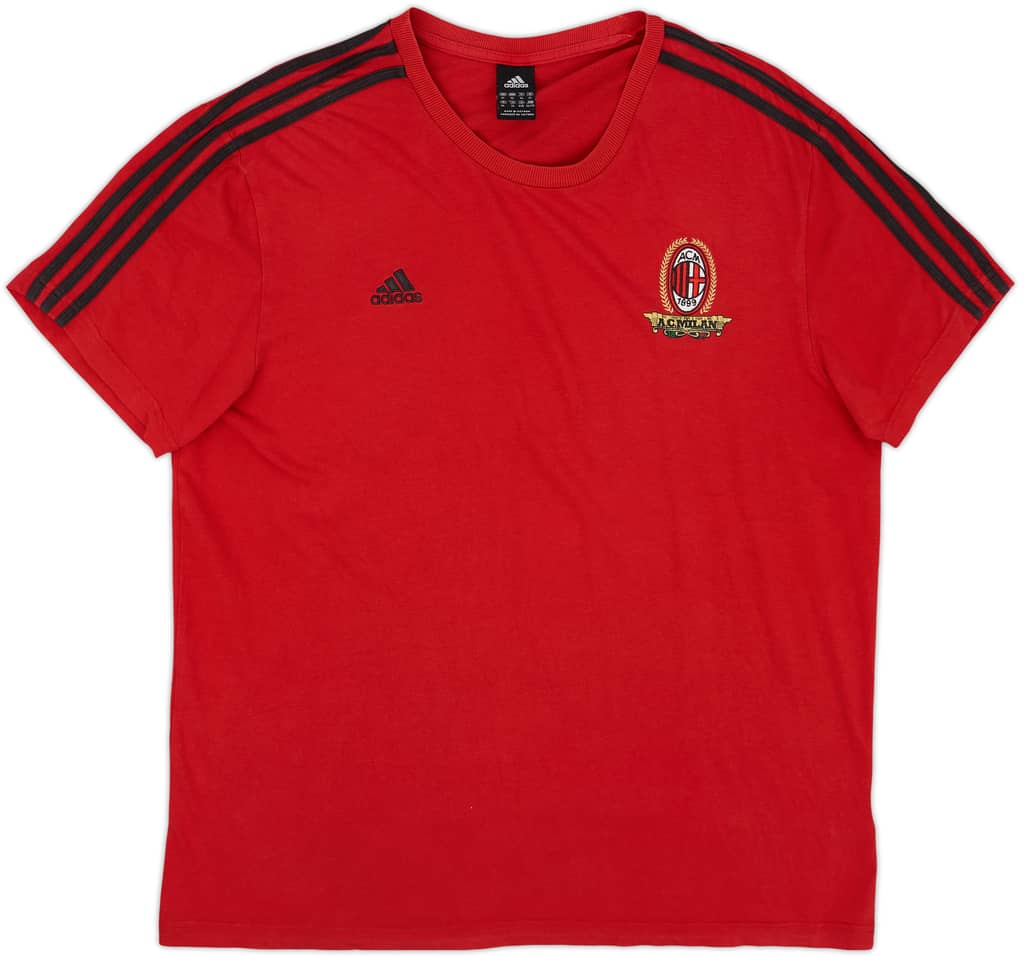 2008-09 AC Milan adidas Cotton Tee - 10/10 - (XL)