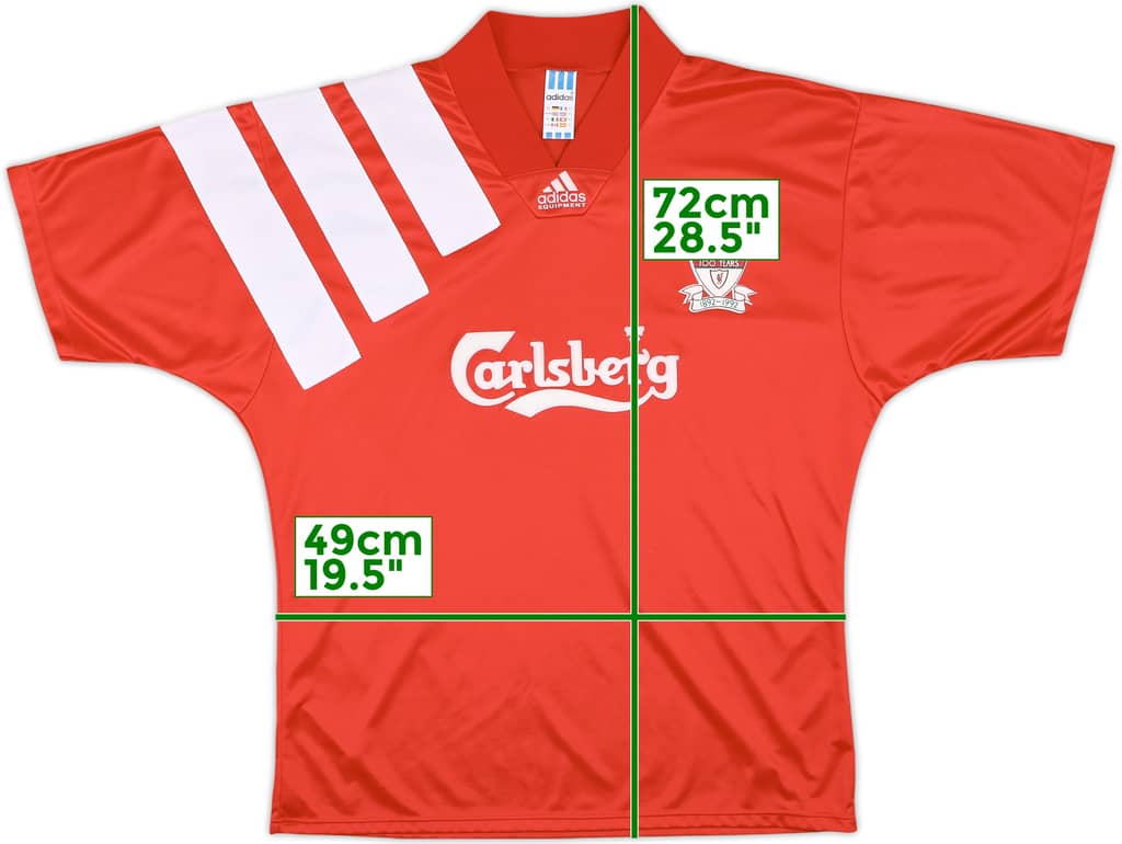 1992-93 Liverpool Centenary Home Shirt - 7/10 - (XL)