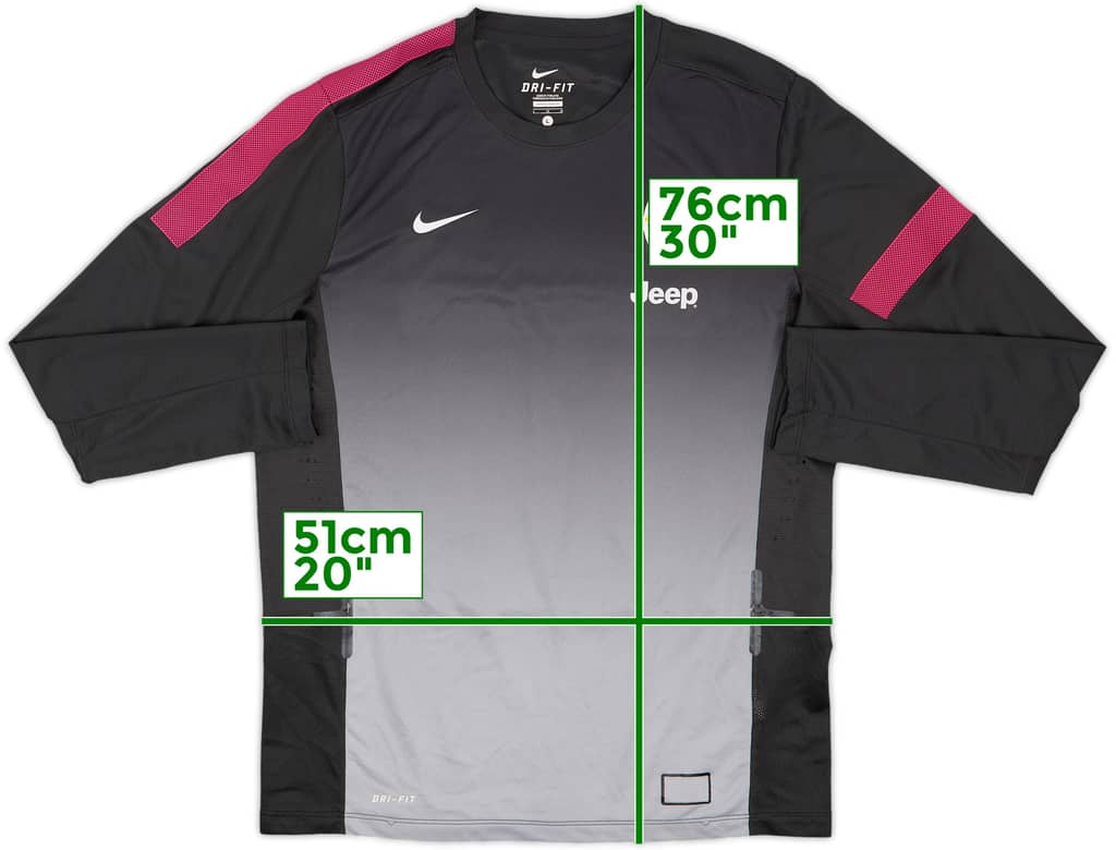 2013-14 Juventus Nike Player Issue Training L/S Shirt - 7/10 - (L)