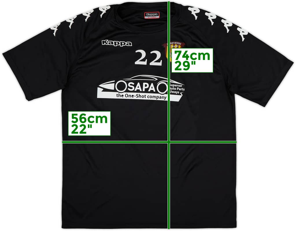 2020-21 Benevento Kappa Player Issue Training Shirt #22 - 9/10 - (XL)