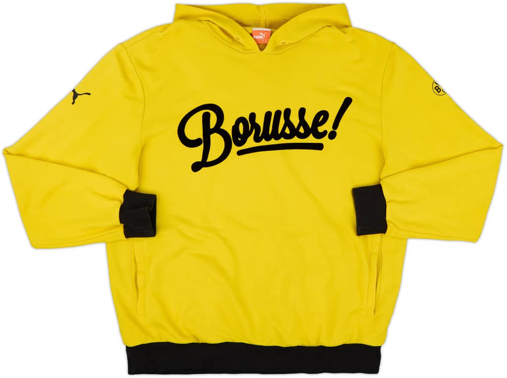 2015-16 Borussia Dortmund Puma Hooded Sweat Top - 7/10 - (L)
