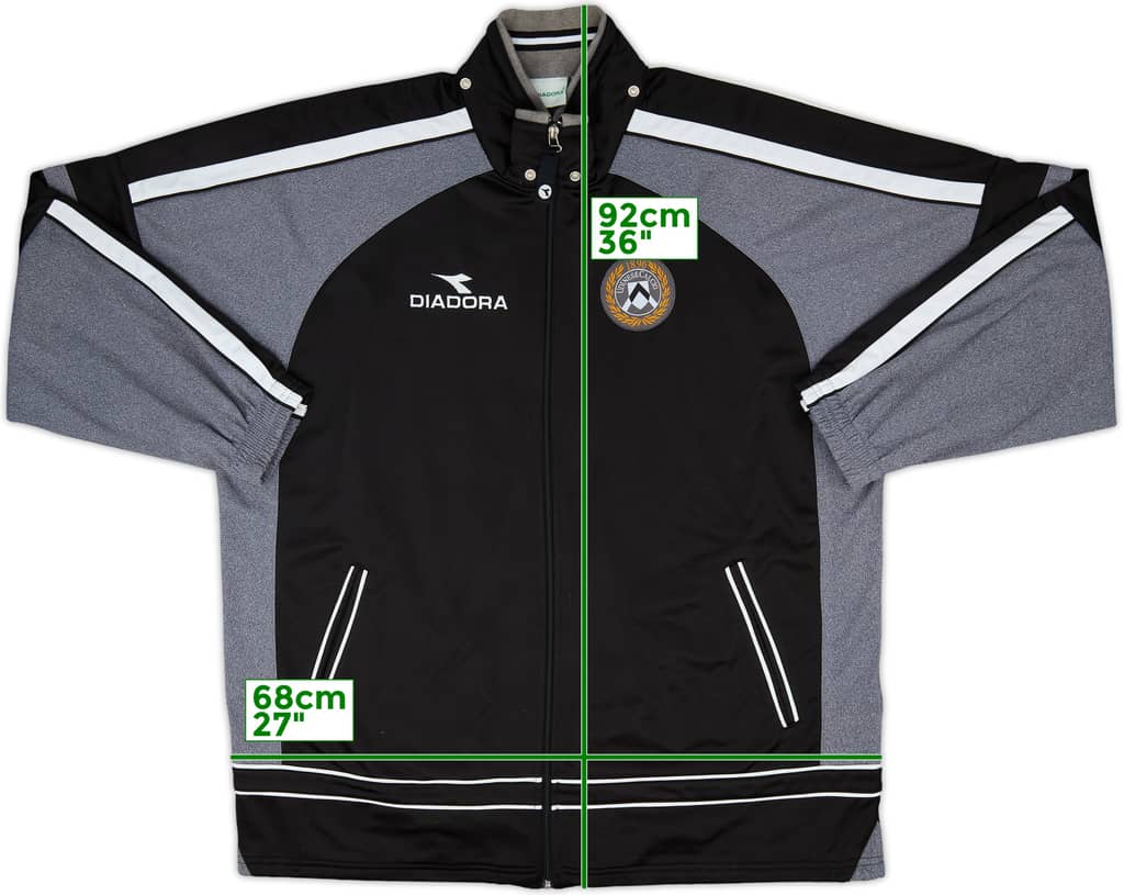 2000-01 Udinese Diadora Hooded Track Jacket - 8/10 - (L)