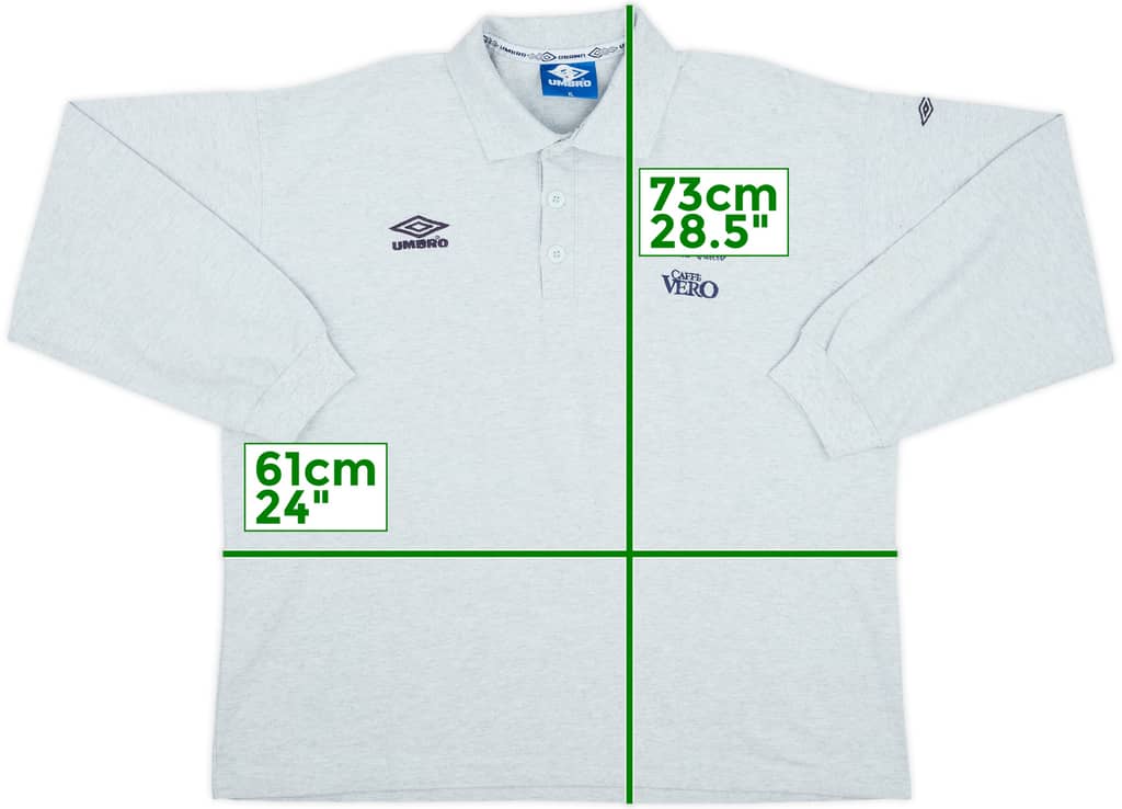 1999-00 Vicenza Umbro Polo L/S Shirt - 9/10 - (XL)