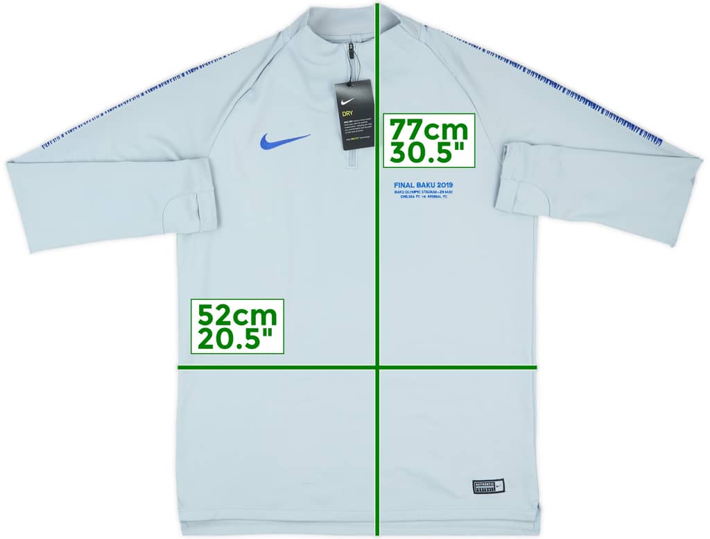 2019 Chelsea Staff Issue Europa League Final 1/4 Zip Drill Top