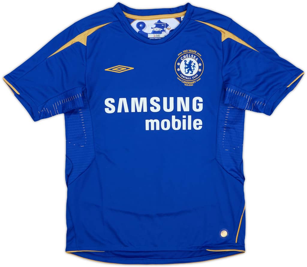 2005-06 Chelsea Centenary Home Shirt - 10/10 - (S.Boys)
