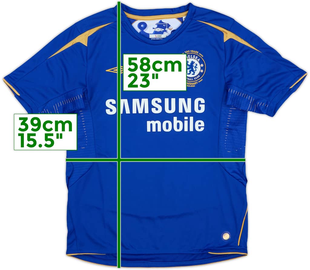 2005-06 Chelsea Centenary Home Shirt - 10/10 - (S.Boys)
