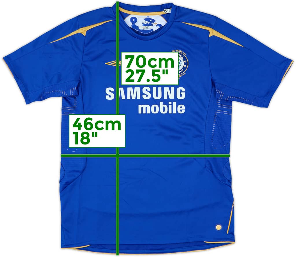 2005-06 Chelsea Centenary Home Shirt - 7/10 - (XL.Boys)