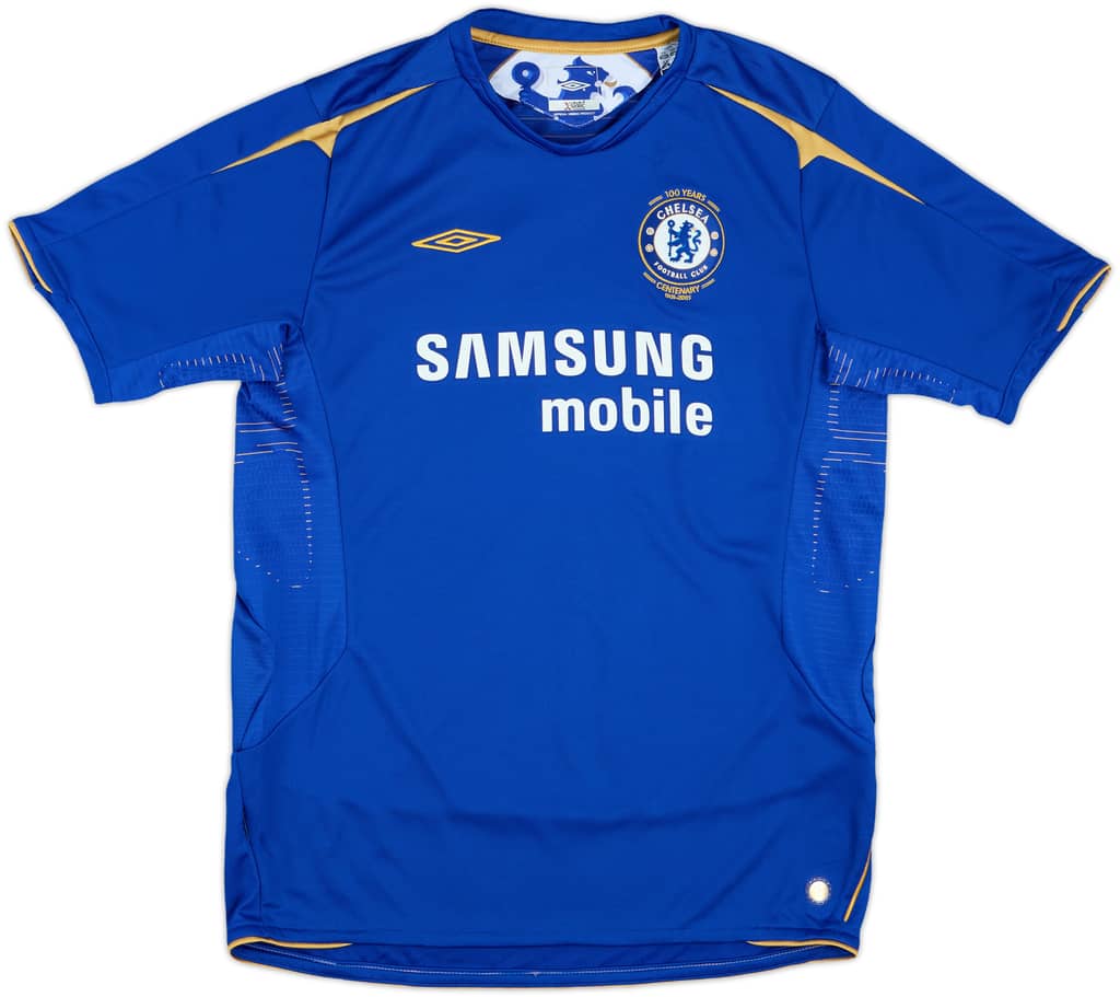 2005-06 Chelsea Centenary Home Shirt - 8/10 - (XL.Boys)