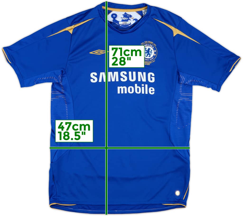 2005-06 Chelsea Centenary Home Shirt - 8/10 - (XL.Boys)