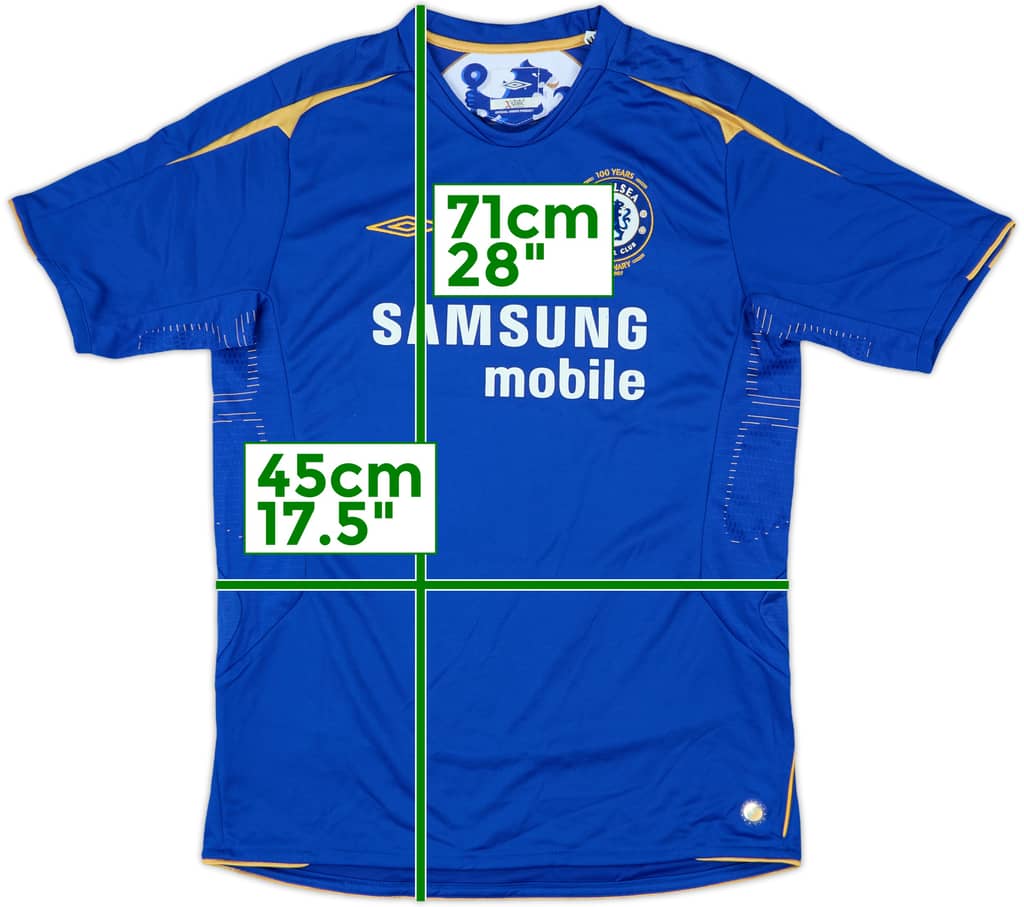 2005-06 Chelsea Centenary Home Shirt - 7/10 - (XL.Boys)