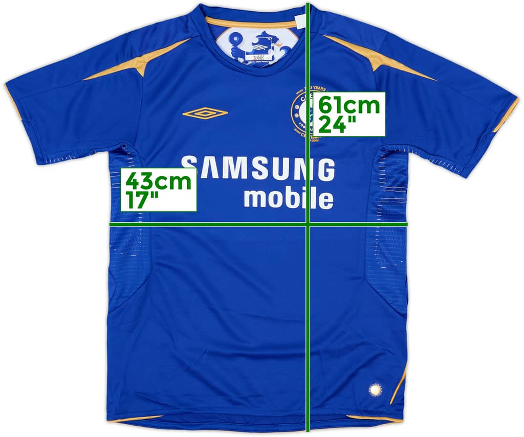 2005-06 Chelsea Centenary Home Shirt - 9/10 - (M.Boys)