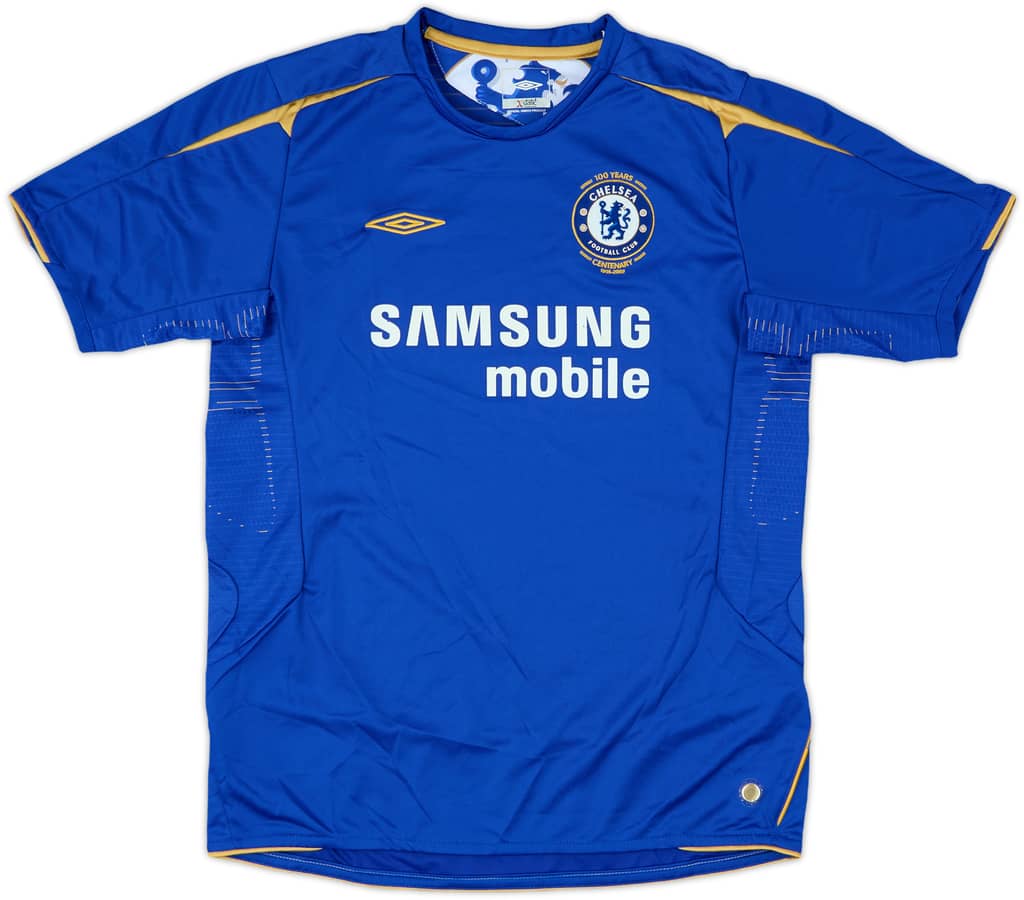 2005-06 Chelsea Centenary Home Shirt - 8/10 - (M.Boys)