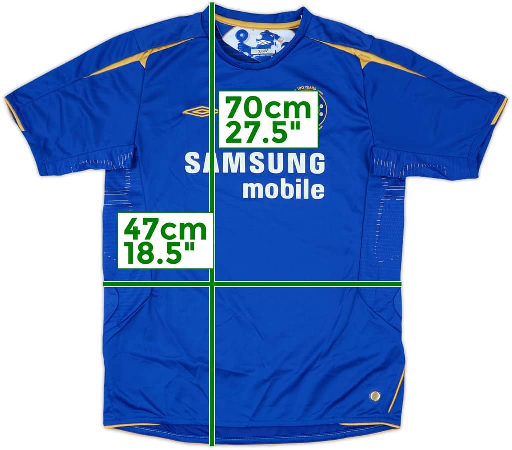 2005-06 Chelsea Centenary Home Shirt - 8/10 - (M.Boys)