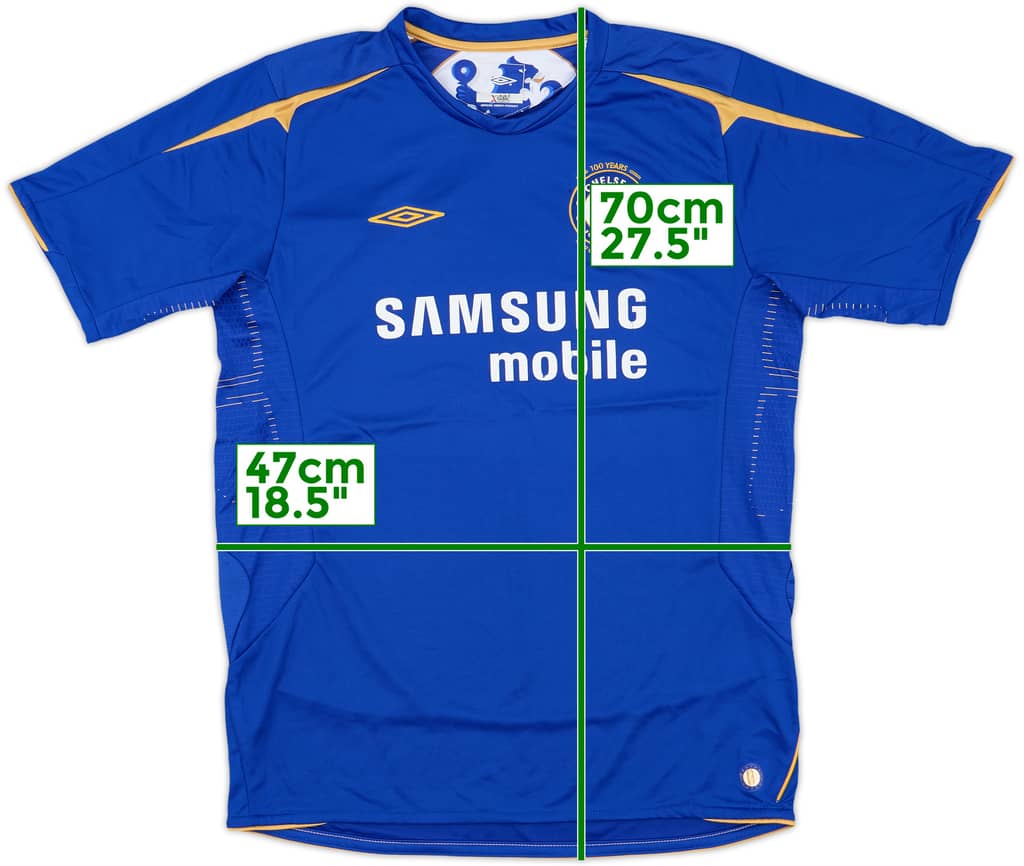 2005-06 Chelsea Centenary Home Shirt - 7/10 - (XL.Boys)