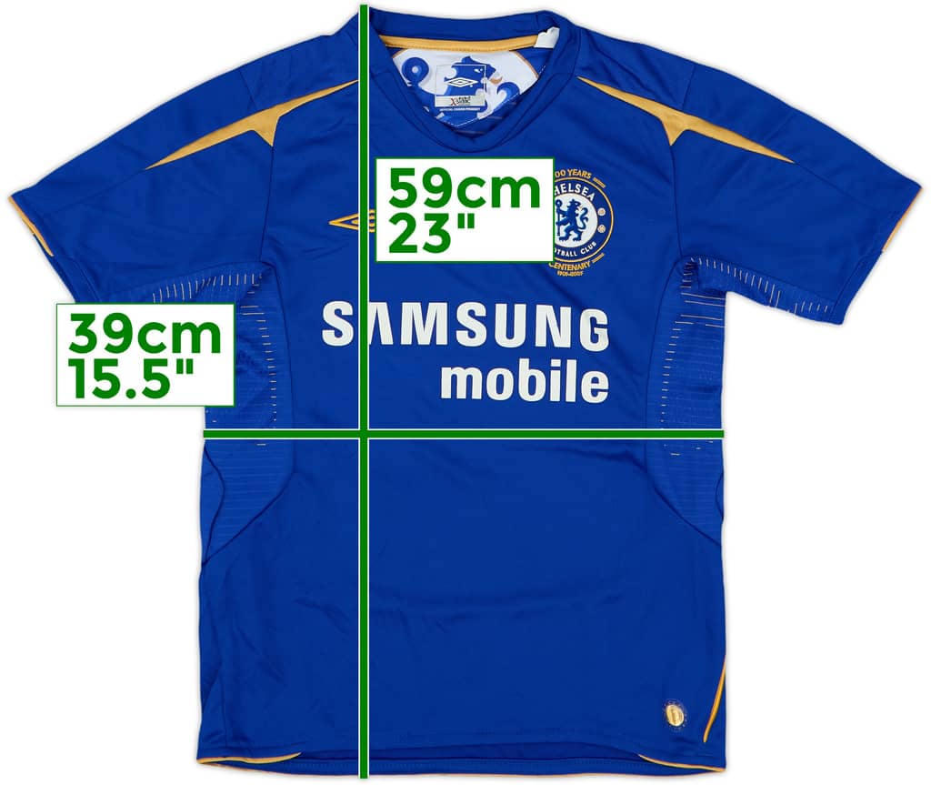 2005-06 Chelsea Centenary Home Shirt - 7/10 - (S.Boys)