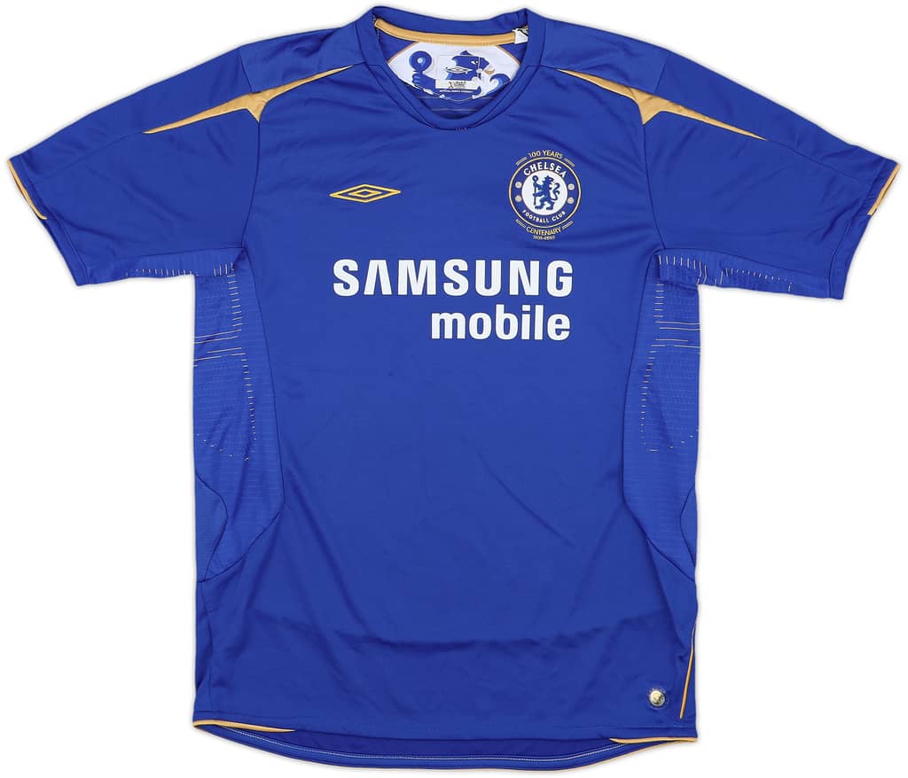 2005-06 Chelsea Centenary Home Shirt - 8/10 - (XL.Boys)