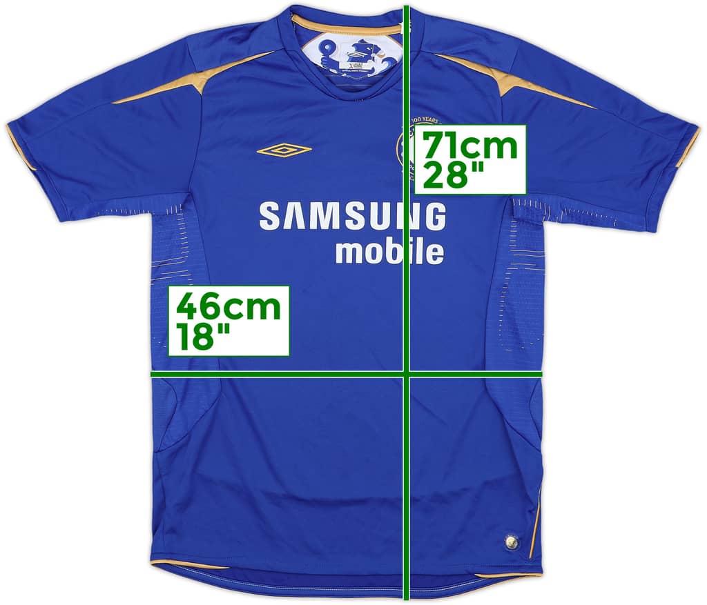 2005-06 Chelsea Centenary Home Shirt - 8/10 - (XL.Boys)