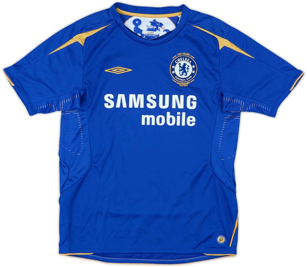 2005-06 Chelsea Centenary Home Shirt - 7/10 - (M.Boys)