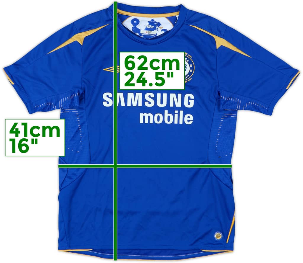 2005-06 Chelsea Centenary Home Shirt - 7/10 - (M.Boys)