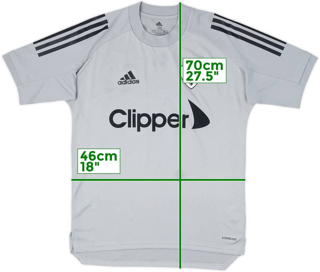 2020-21 Leeds United adidas Training Shirt - 6/10 - (XS)