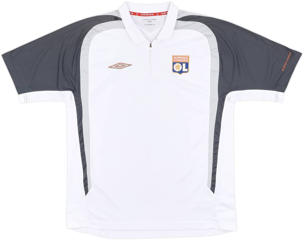 2007-08 Lyon Umbro 1/4 Zip Training Shirt - 8/10 - (L)