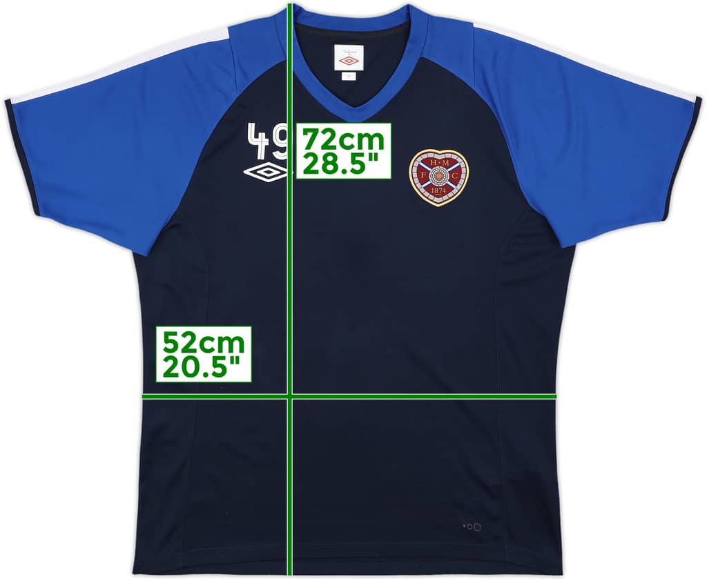 2010-11 Hearts Player Issue Umbro Training Shirt #49 - 7/10 - (XL)