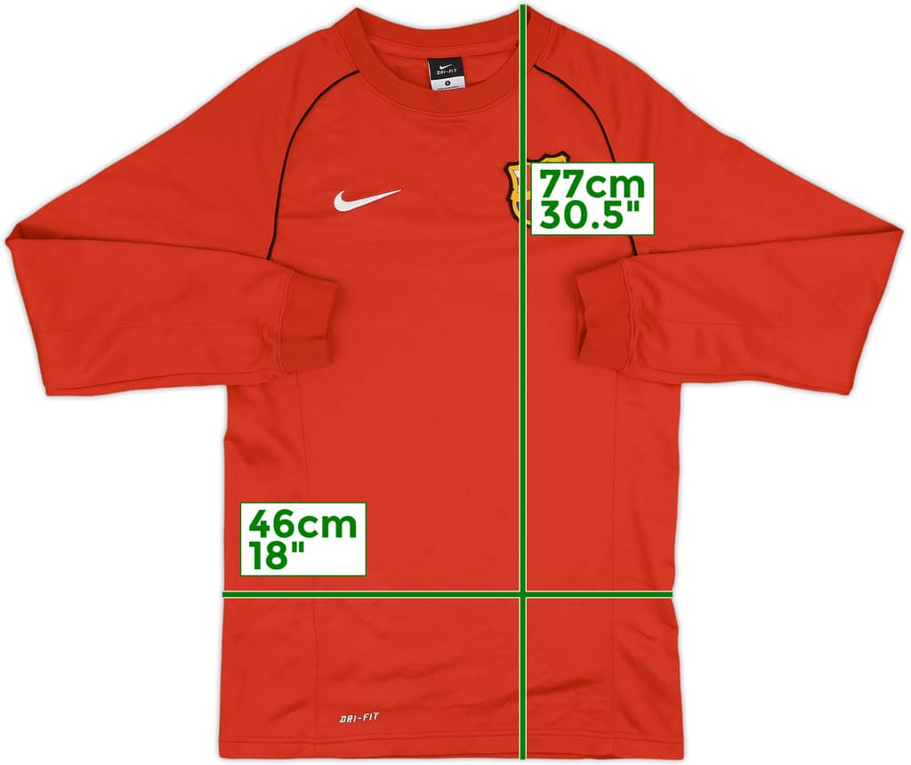 2014-15 Nike Template Sweat Top (Barcelona) - 7/10 - (S)