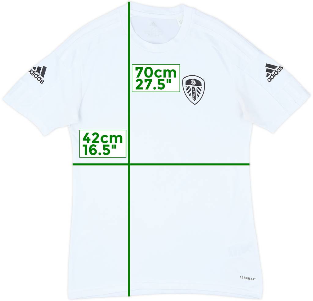 2021-22 Leeds United adidas Training Shirt - 8/10 - (XS)