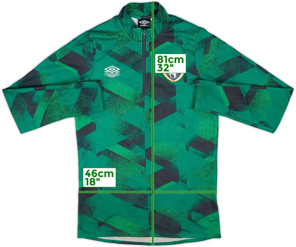 2022-23 Ireland Umbro 1/4 Zip Drill Top - 8/10 - (S)